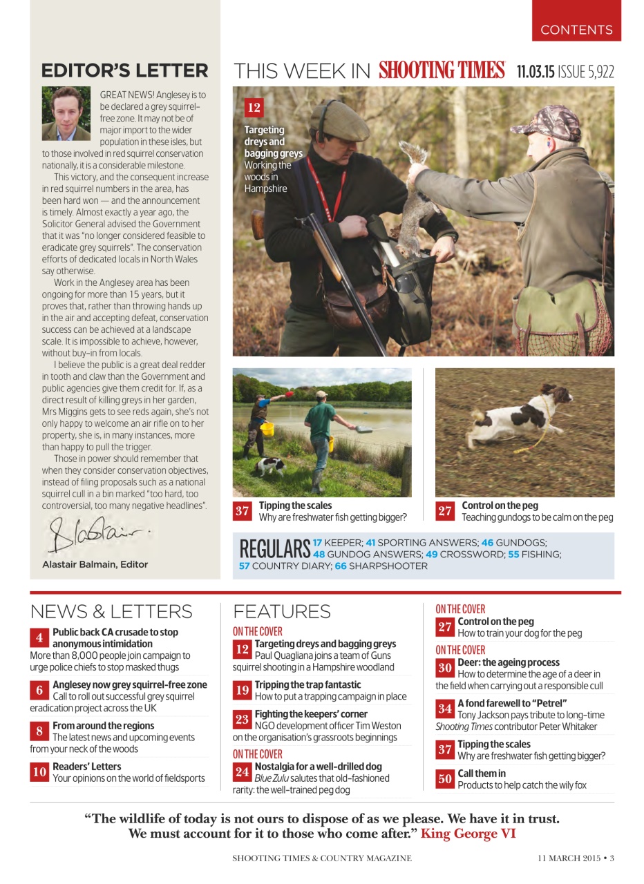 Shooting Times & Country Preview Pages