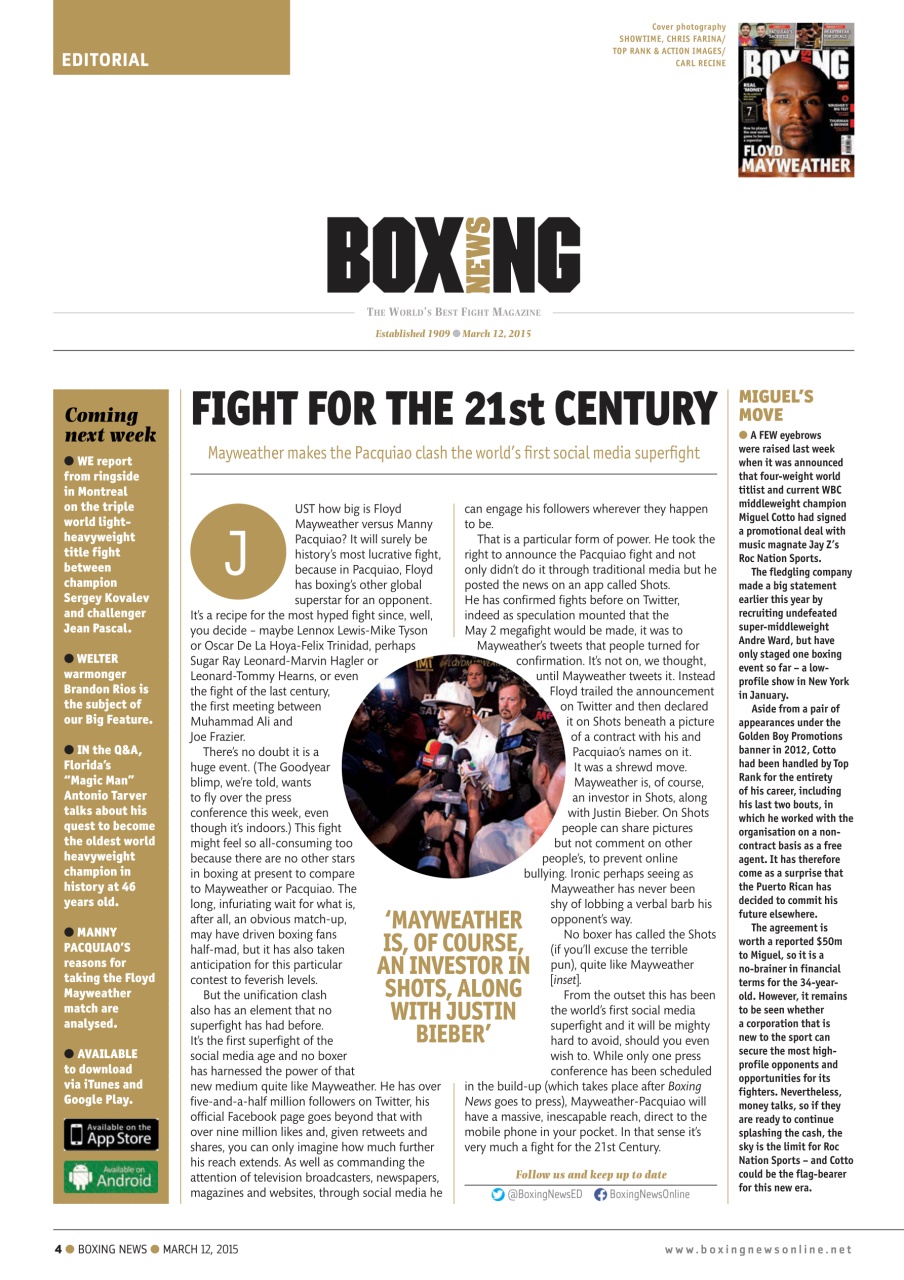 Boxing News Preview Pages