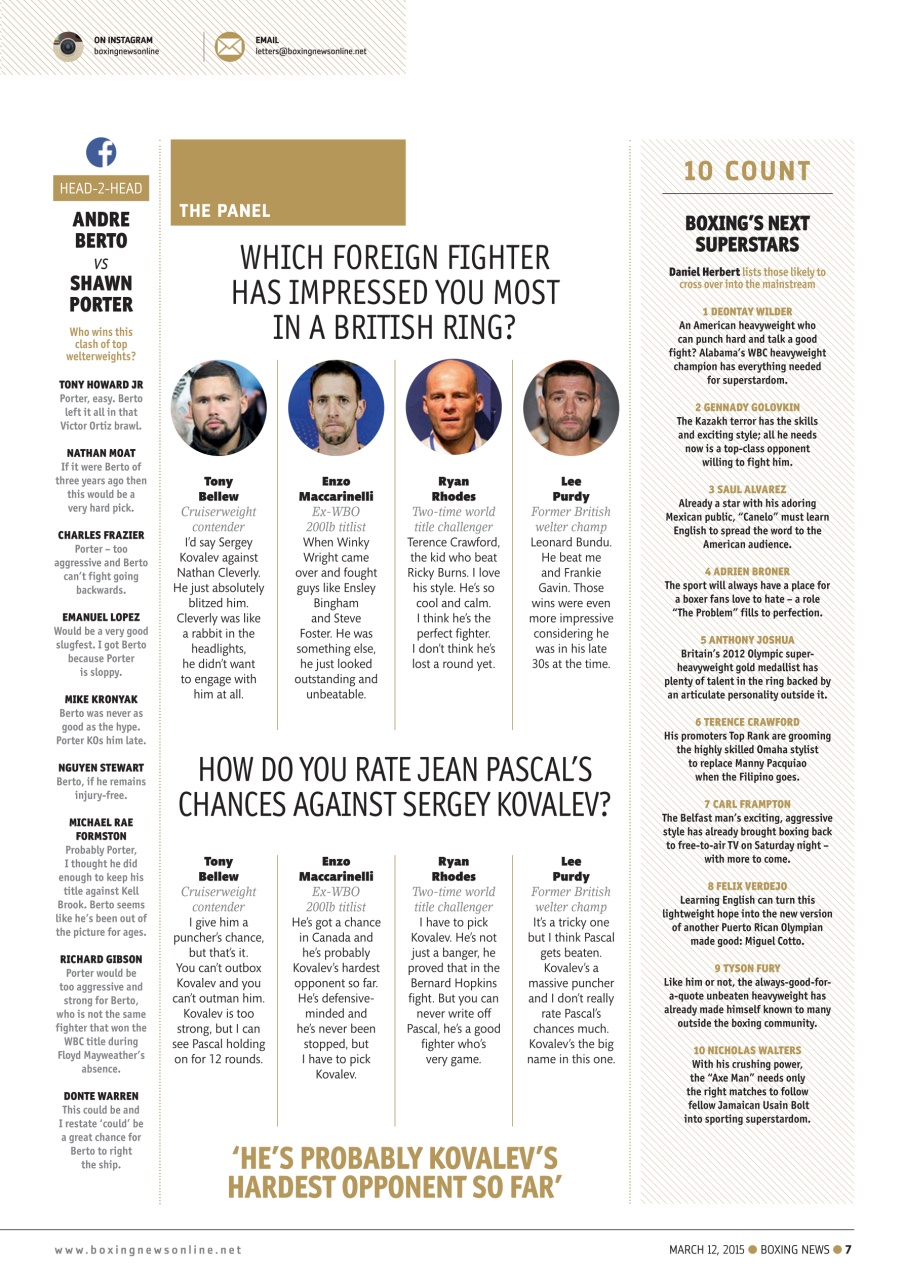 Boxing News Preview Pages