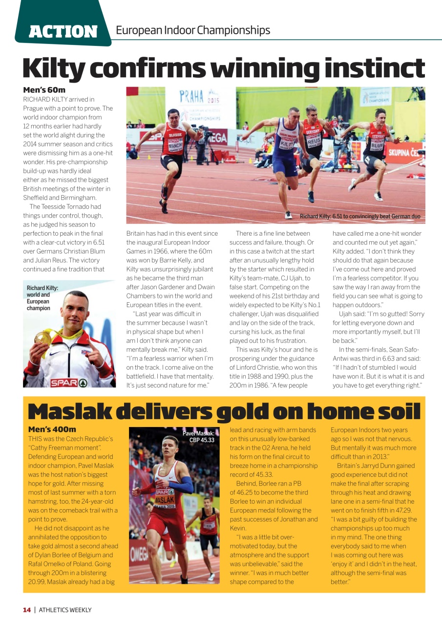 AW – Athletics Weekly Magazine Preview Pages
