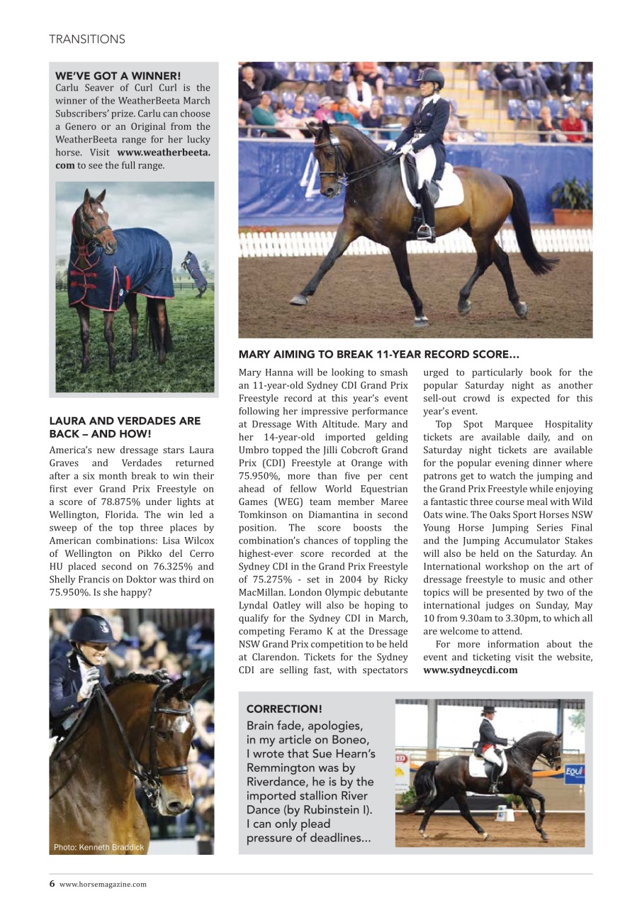The Horse Magazine Preview Pages
