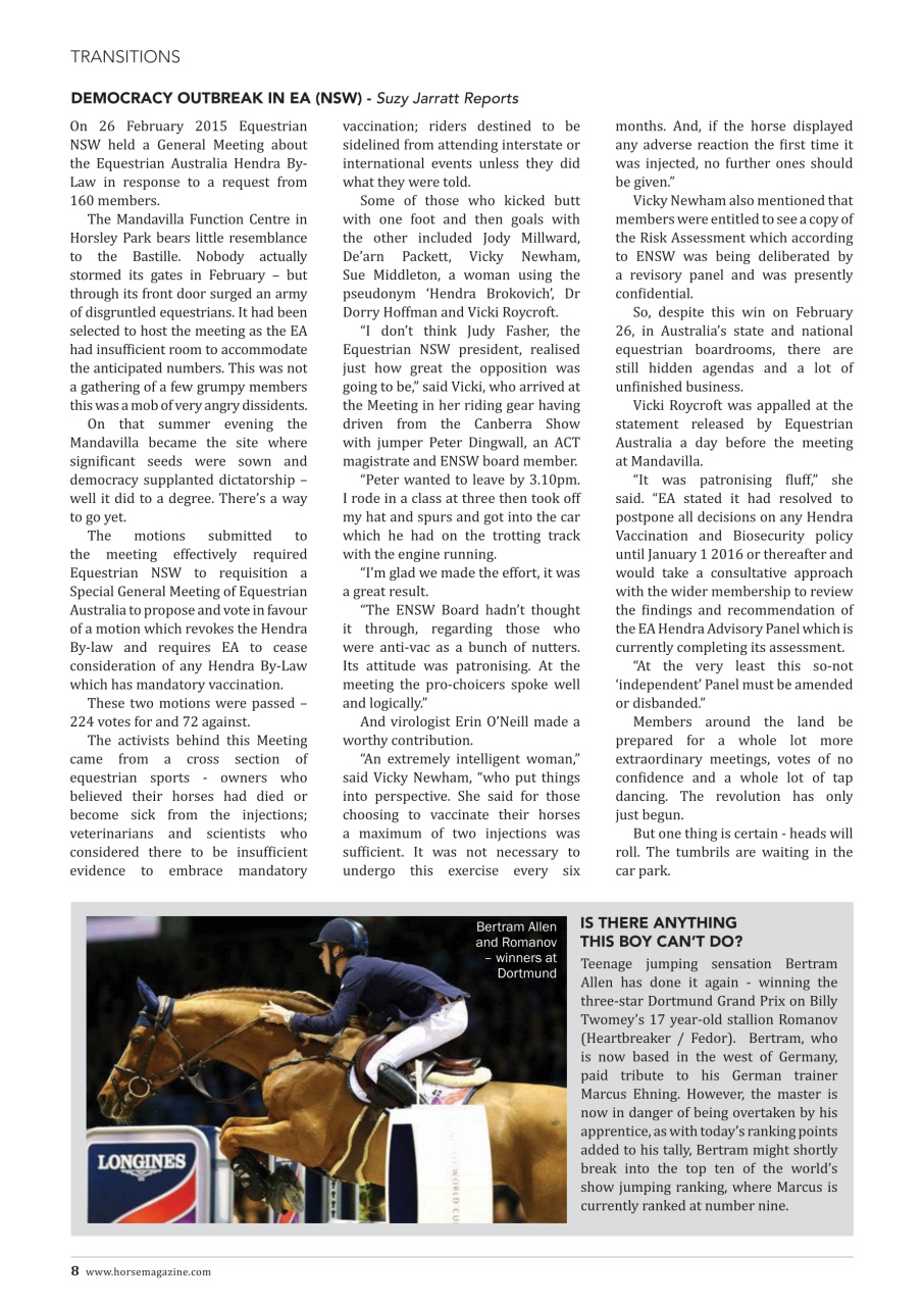 The Horse Magazine Preview Pages