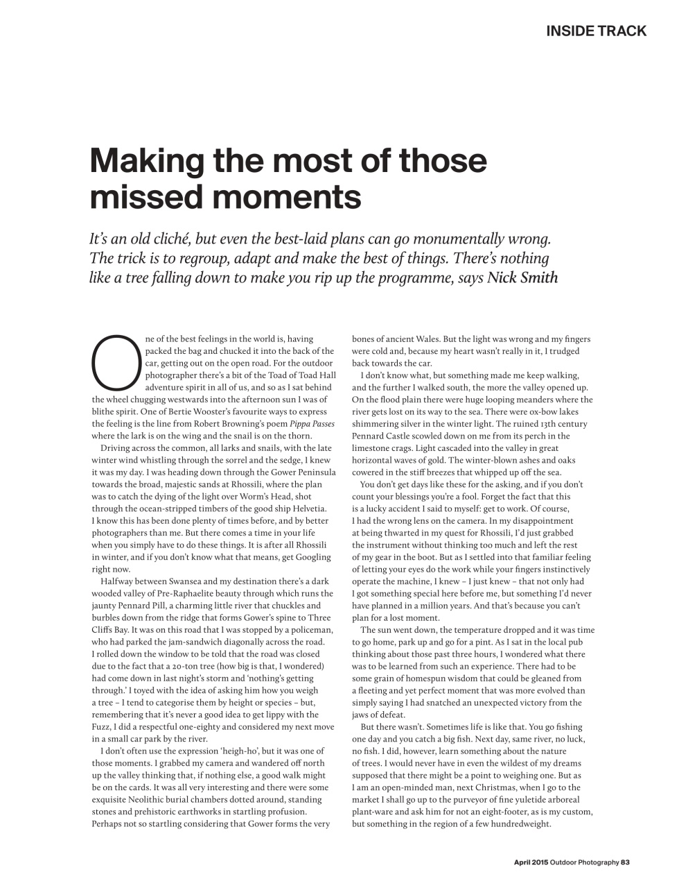 Outdoor Photography Preview Pages