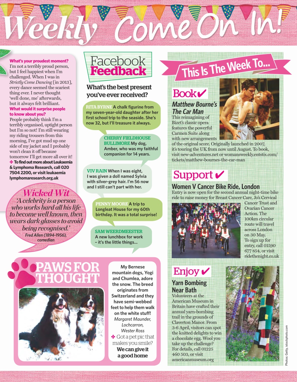 Woman's Weekly Preview Pages