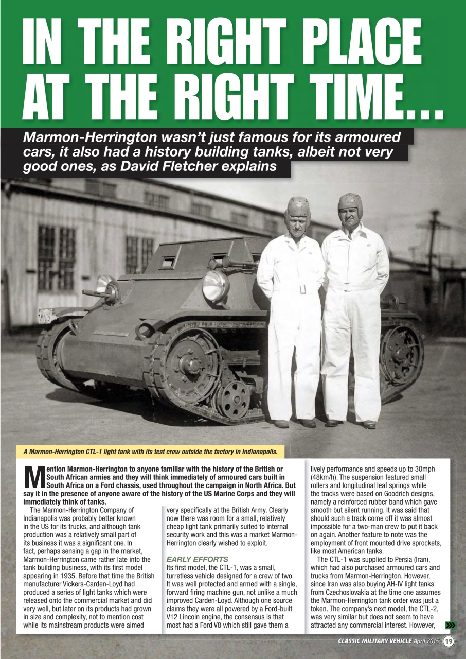 Classic Military Vehicle Preview Pages