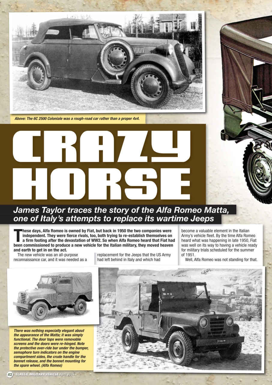 Classic Military Vehicle Preview Pages
