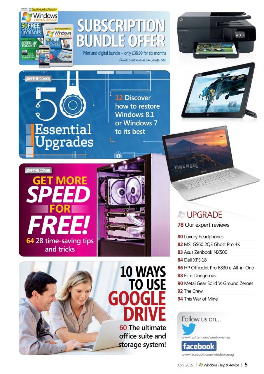 Windows Help & Advice Preview Pages