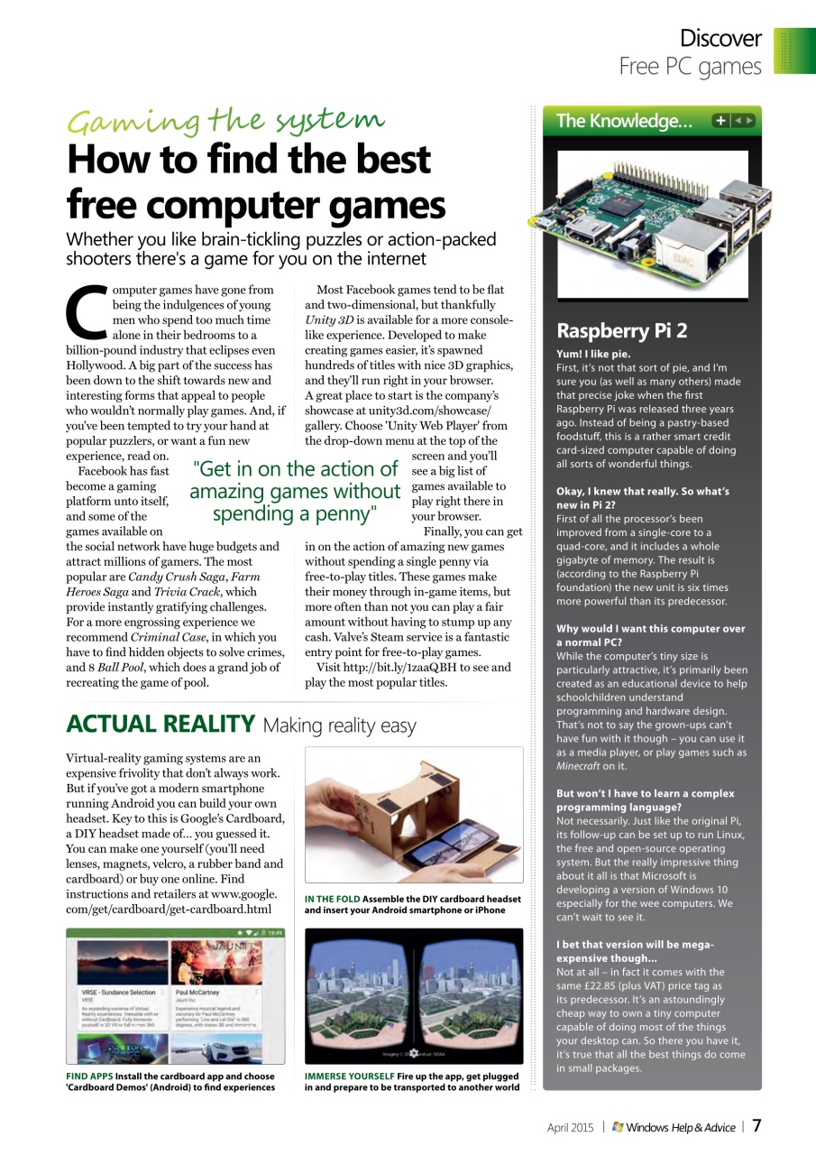Windows Help & Advice Preview Pages