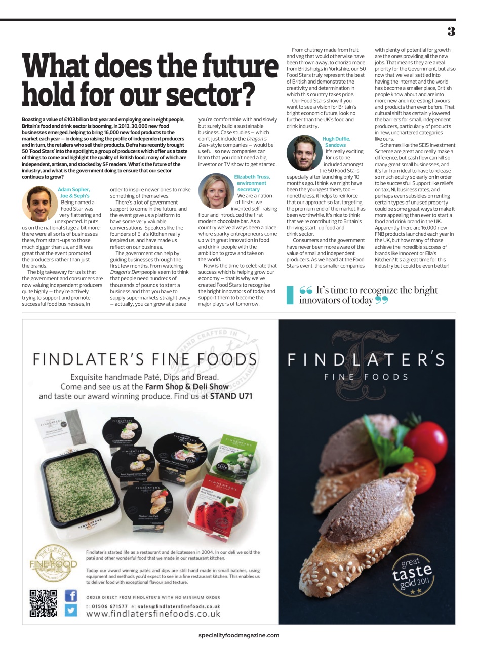 Speciality Food Preview Pages