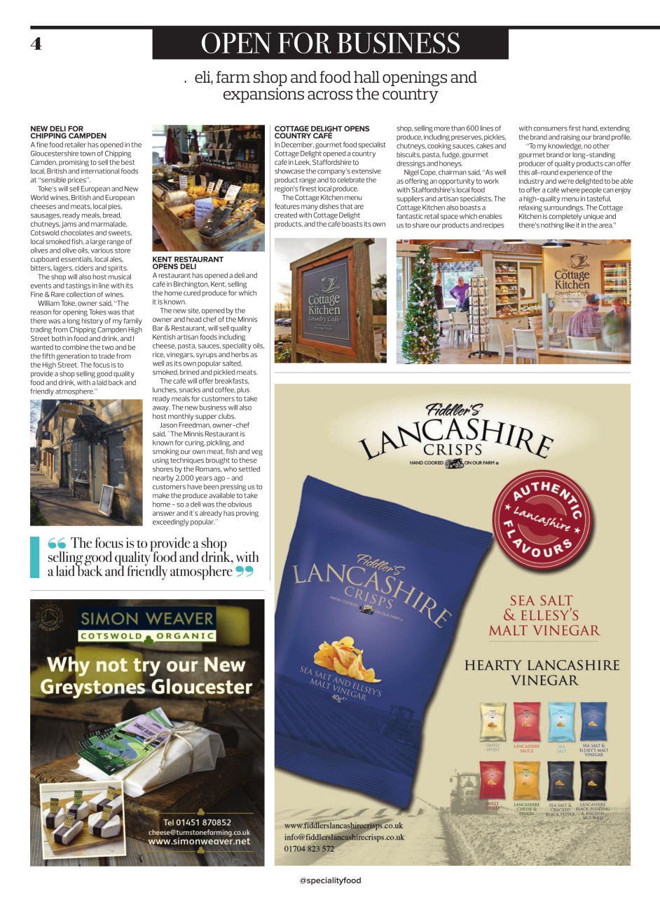 Speciality Food Preview Pages