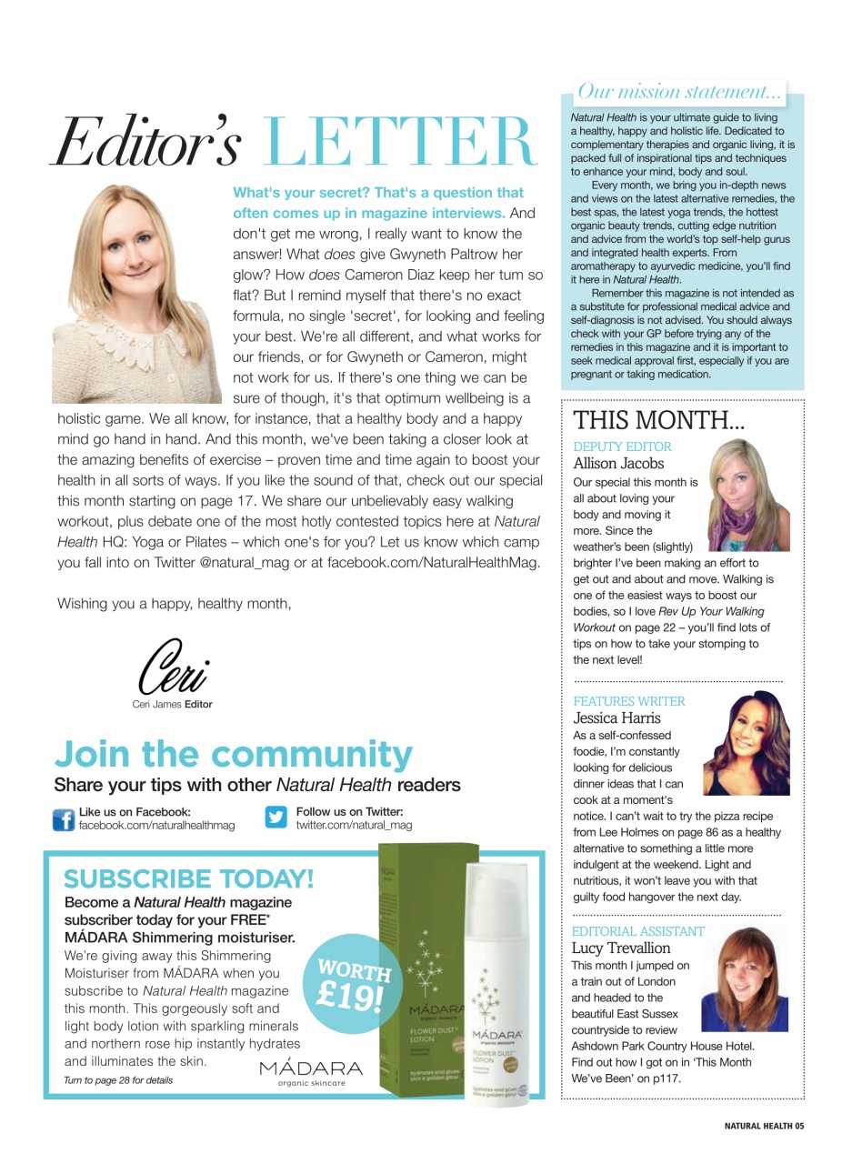 Natural Health Preview Pages