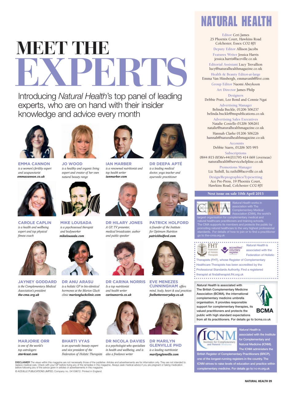 Natural Health Preview Pages