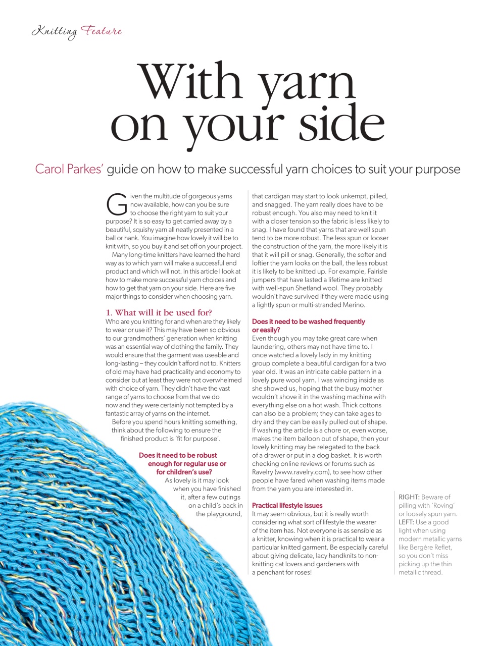 Knitting Preview Pages