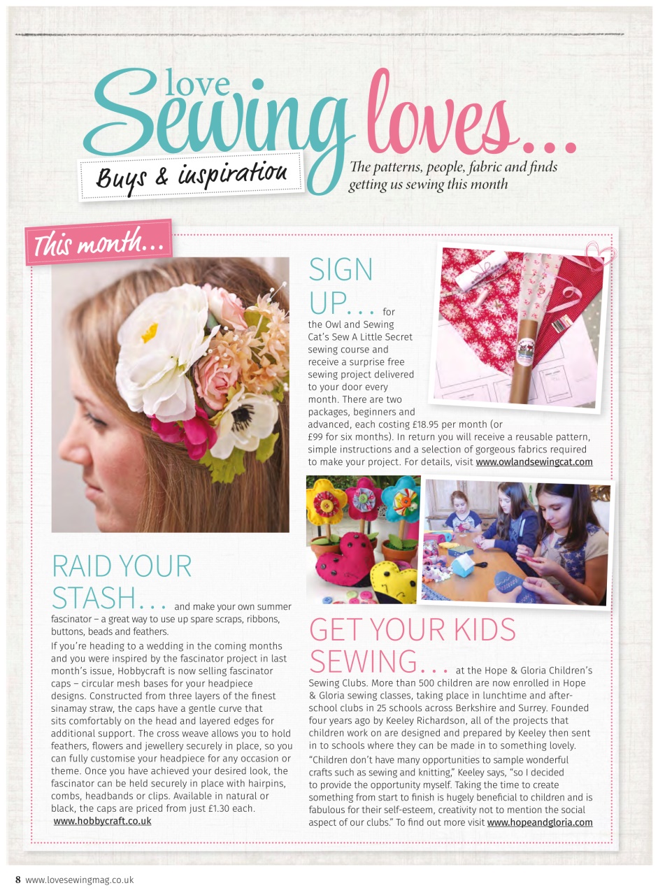 Love Sewing Preview Pages