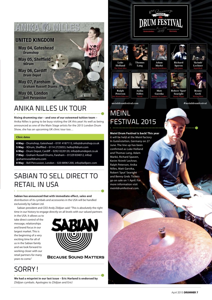 iDrum magazine: Never miss a beat Preview Pages