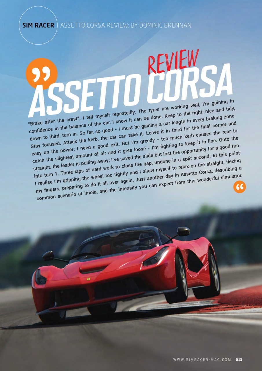 Sim Racer Preview Pages