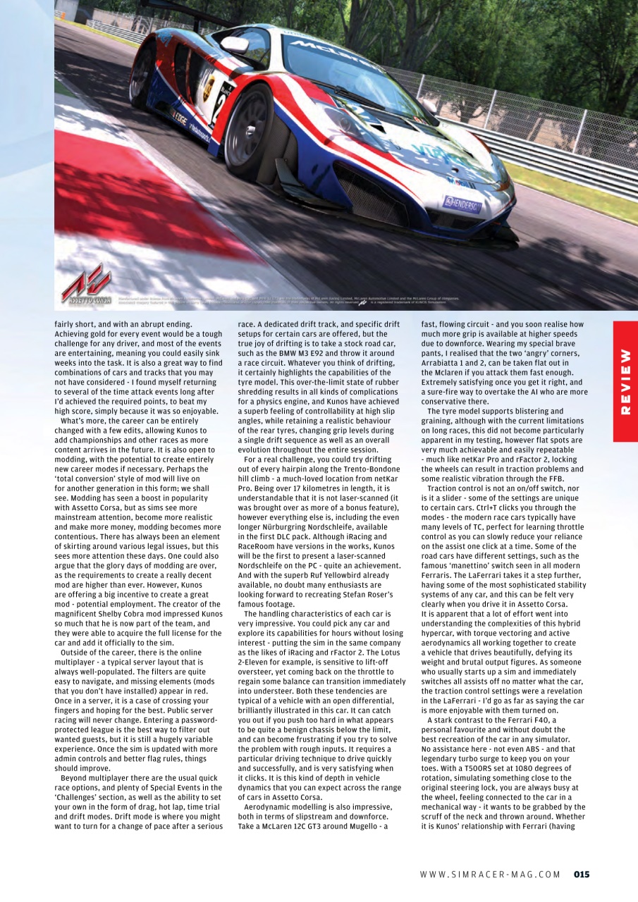 Sim Racer Preview Pages
