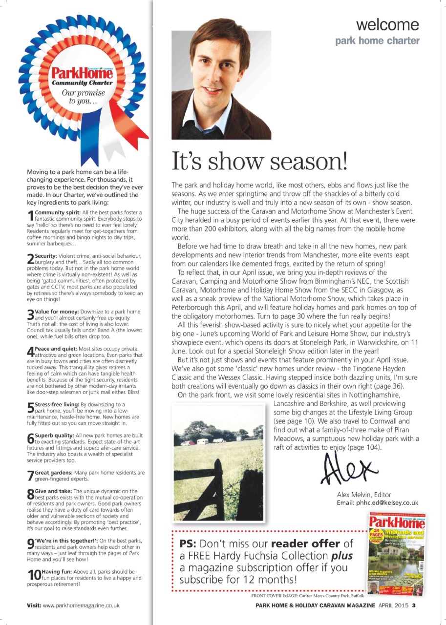 Park Home & Holiday Living Preview Pages