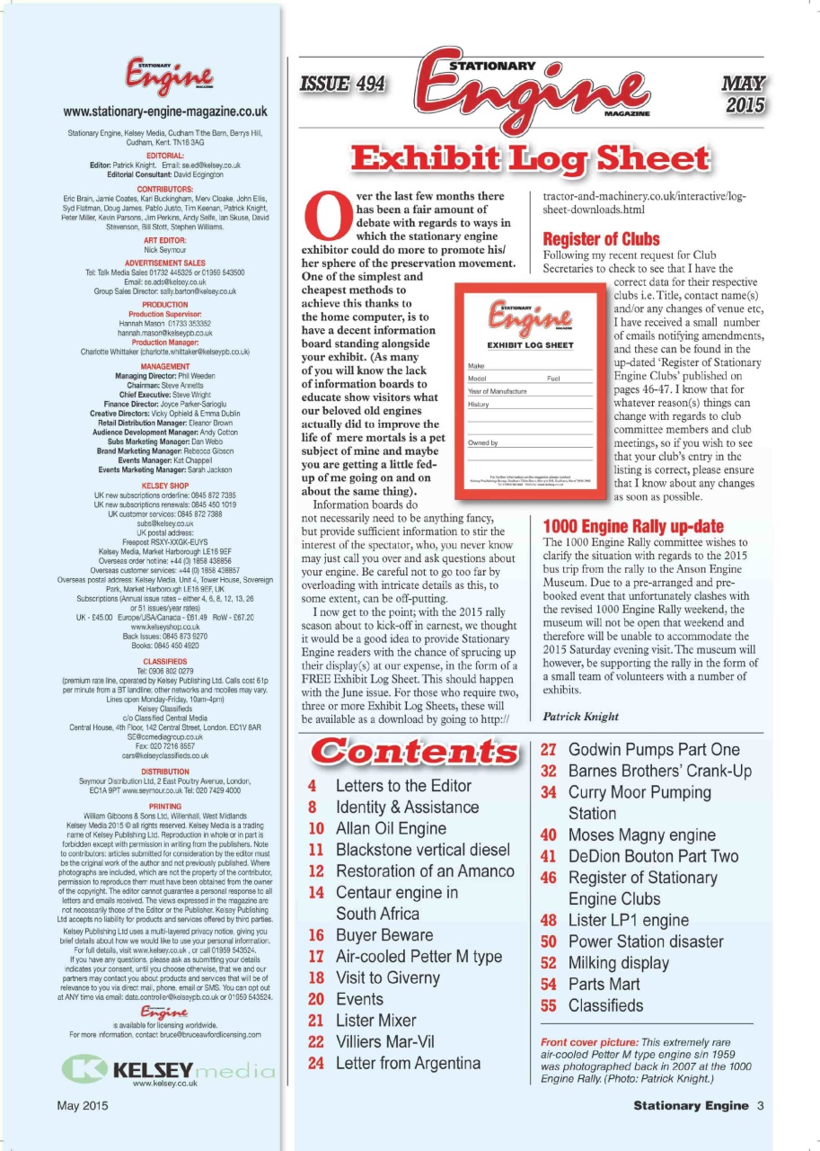 Stationary Engine Preview Pages