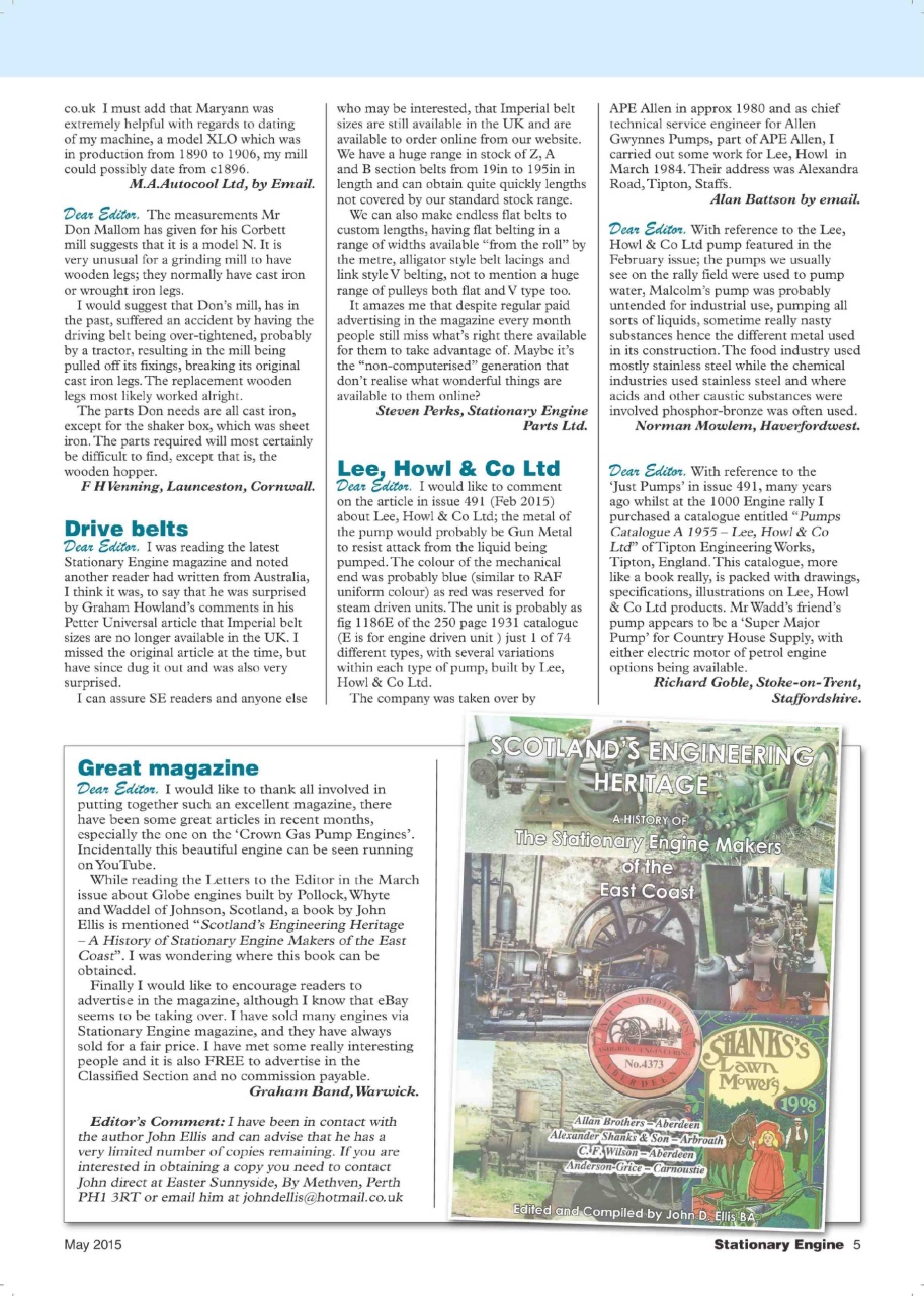 Stationary Engine Preview Pages