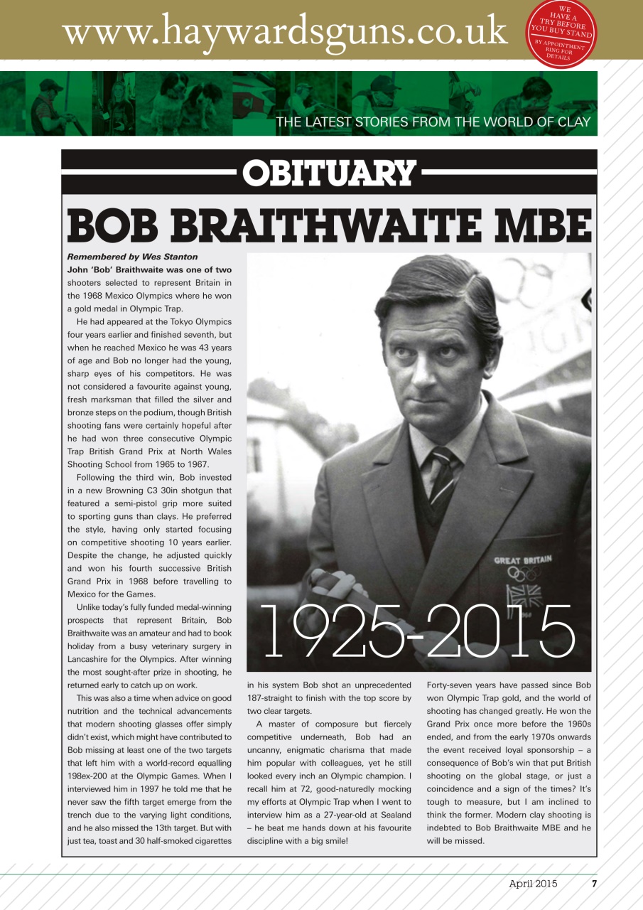 Clay Shooting Preview Pages