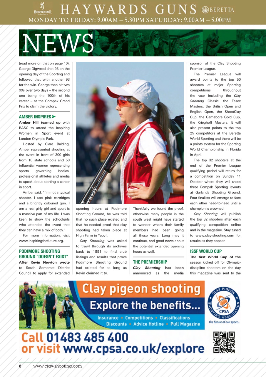 Clay Shooting Preview Pages