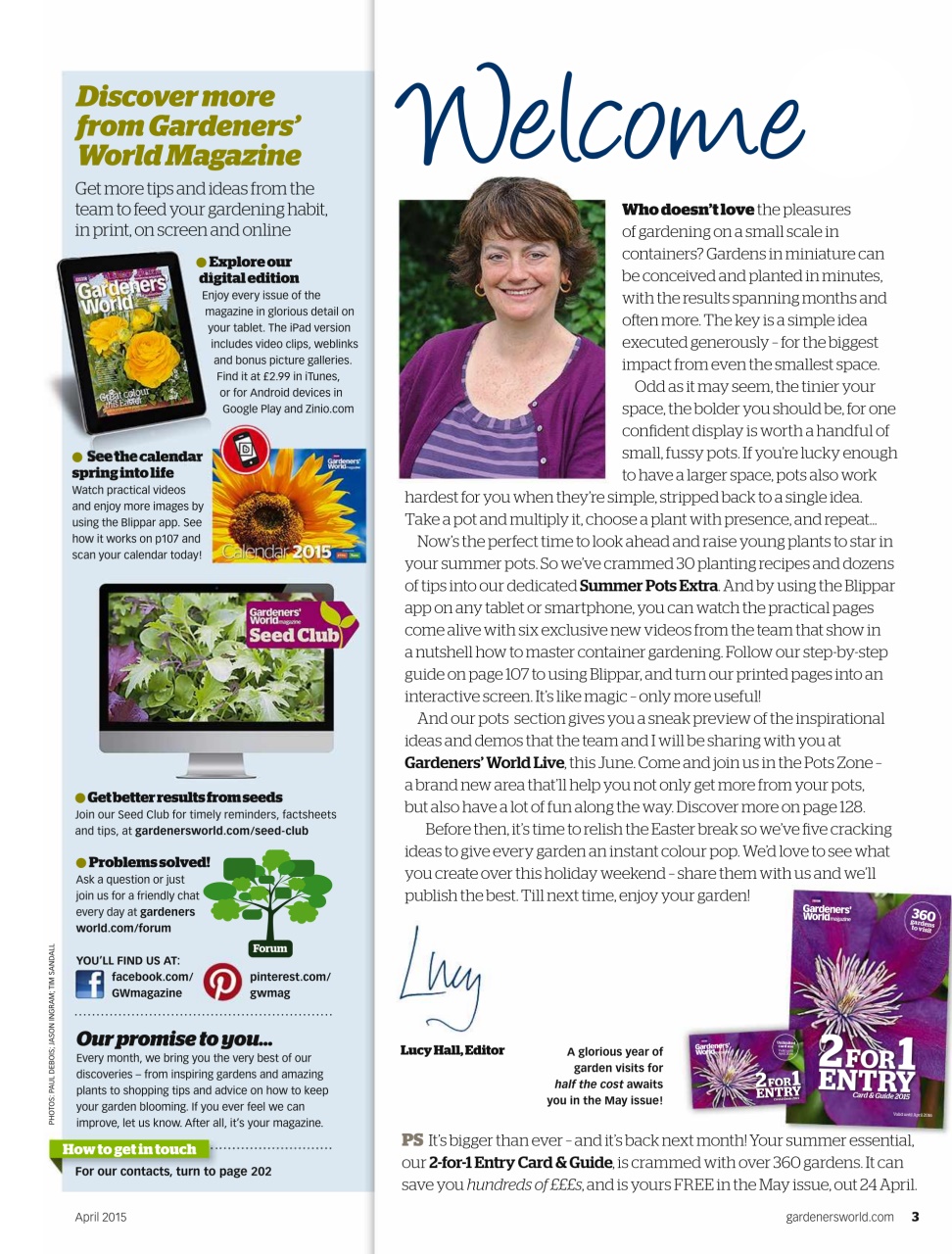 BBC Gardeners’ World Magazine Preview Pages