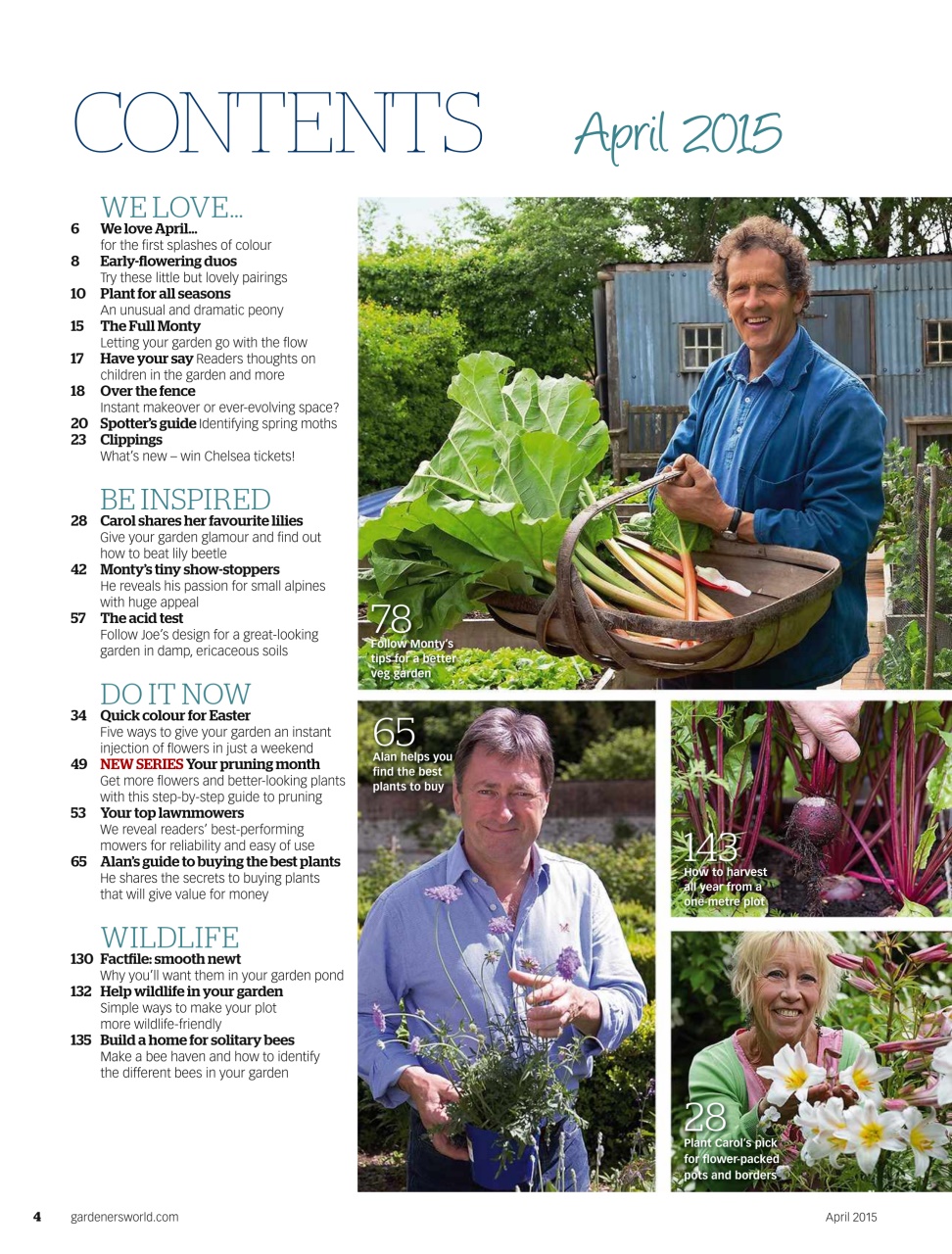 BBC Gardeners’ World Magazine Preview Pages