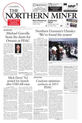 The Northern Miner issue Vol. 101 No. 5