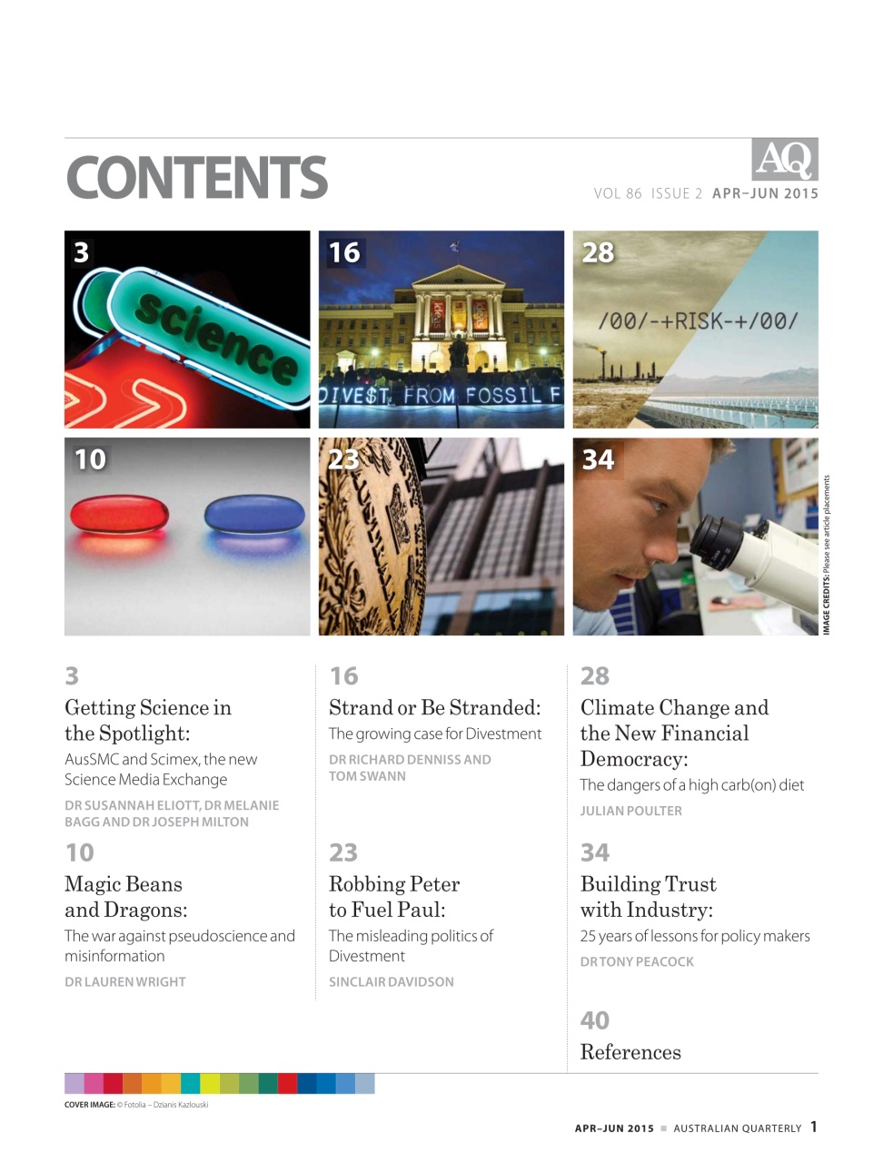 AQ: Australian Quarterly Preview Pages