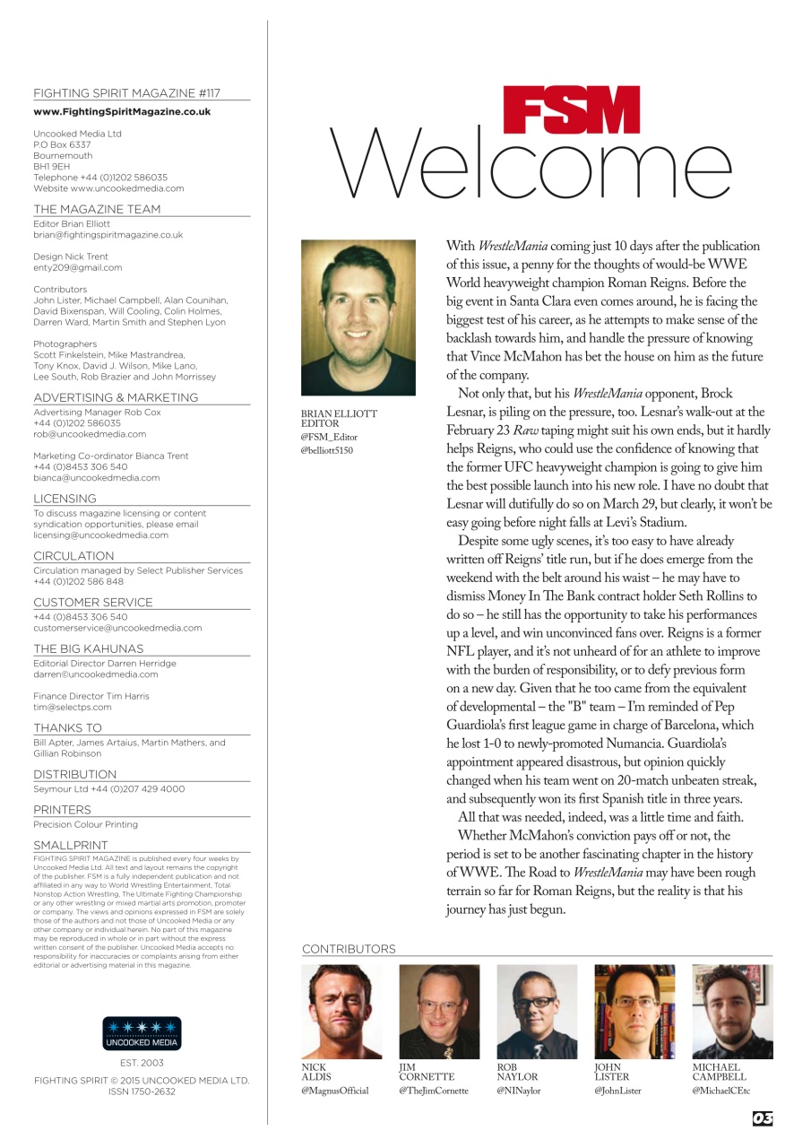 Wrestletalk Magazine Preview Pages