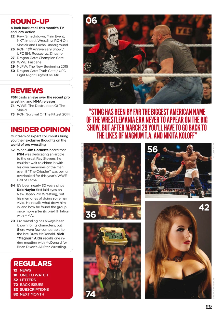 Wrestletalk Magazine Preview Pages