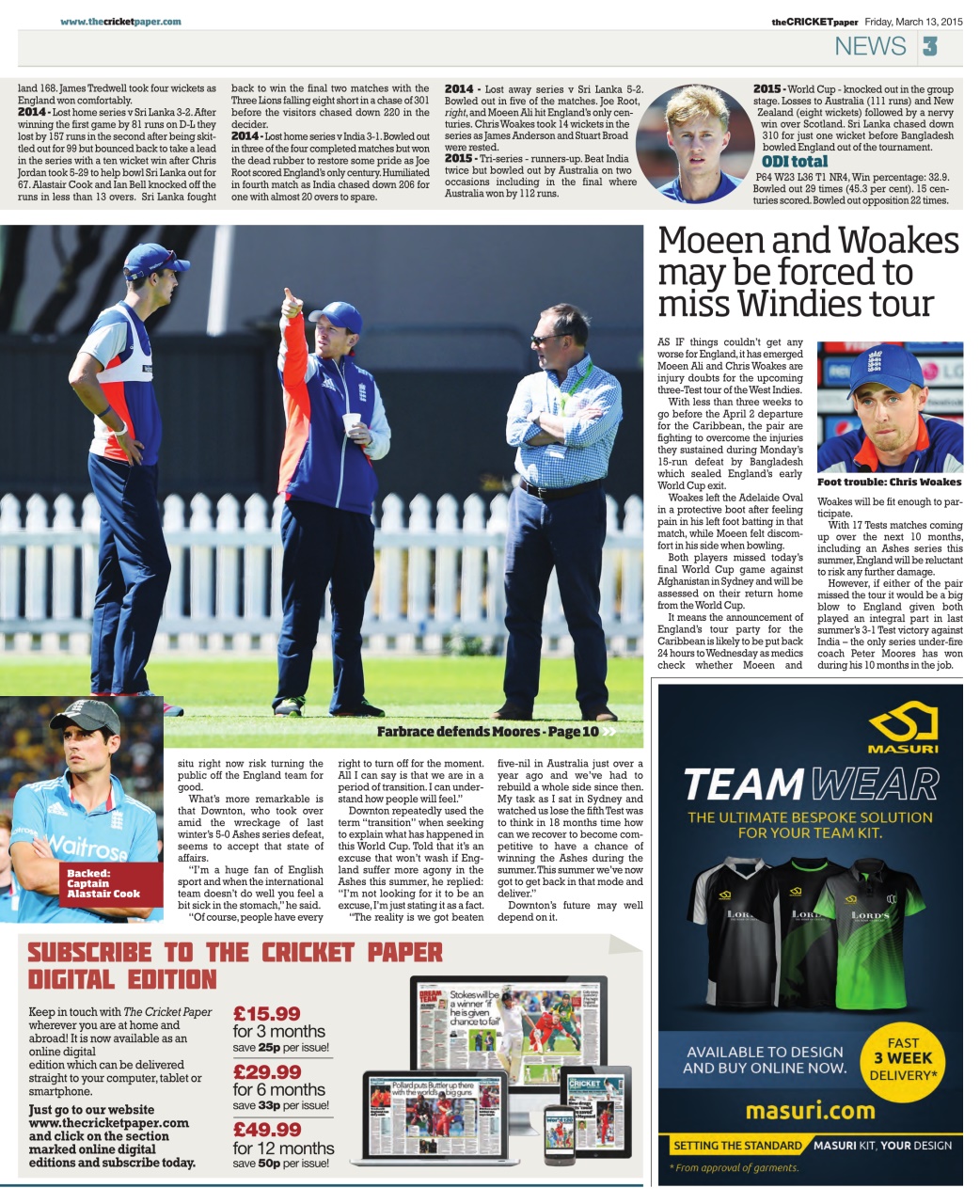 The Cricket Paper Preview Pages