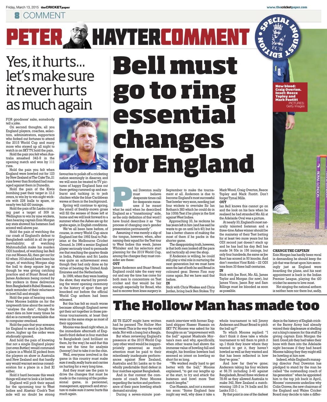 The Cricket Paper Preview Pages