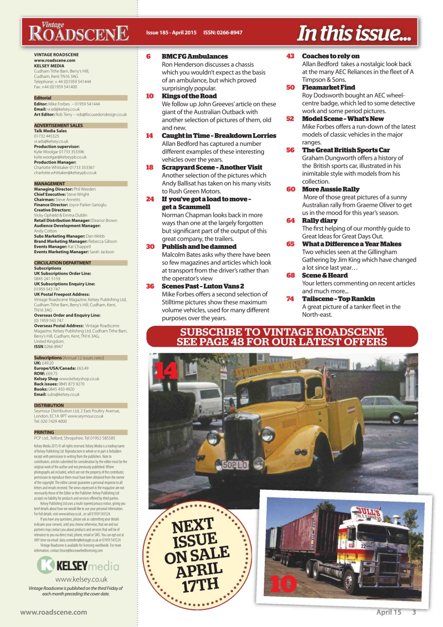 Vintage Roadscene Preview Pages