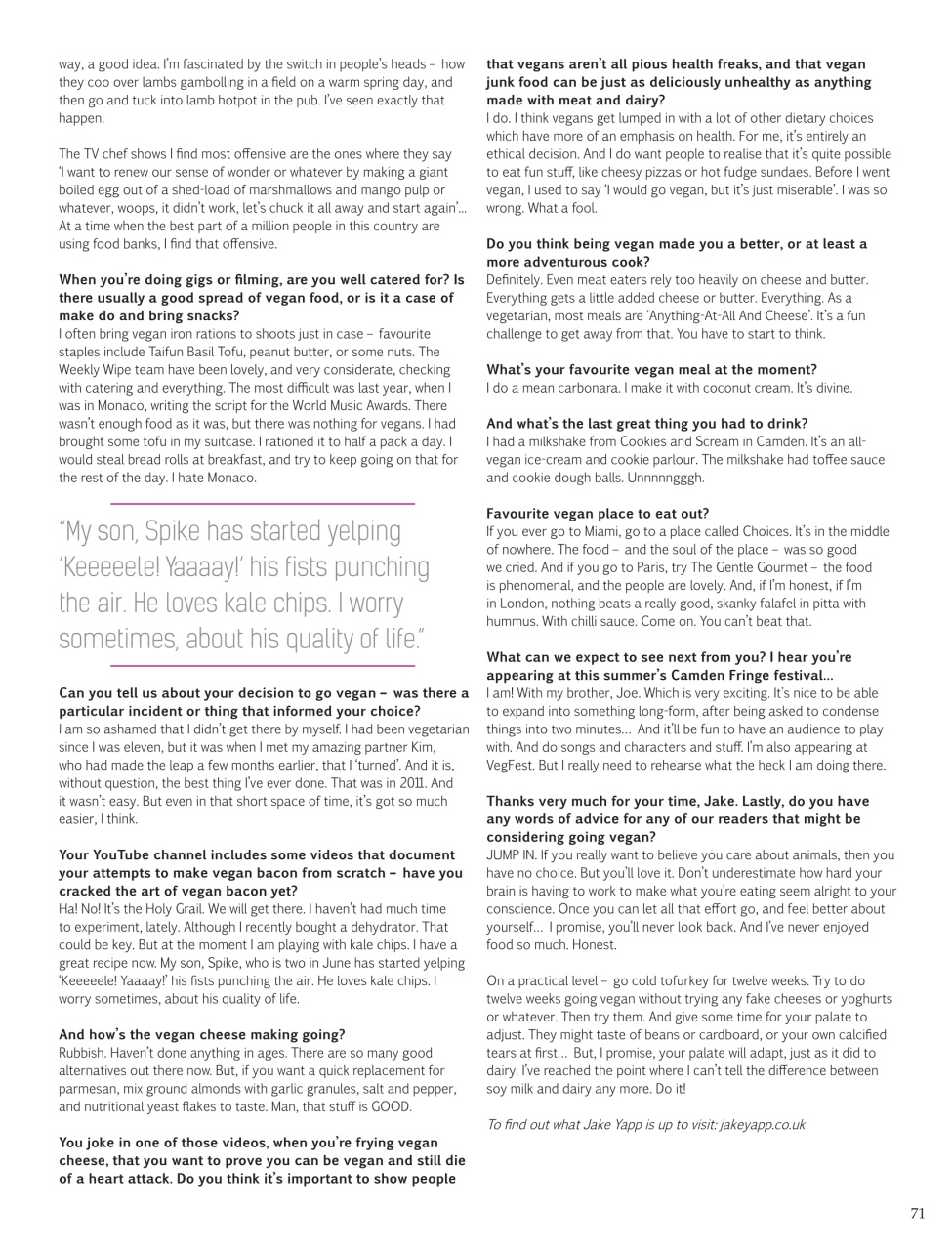 Vegan Life Preview Pages