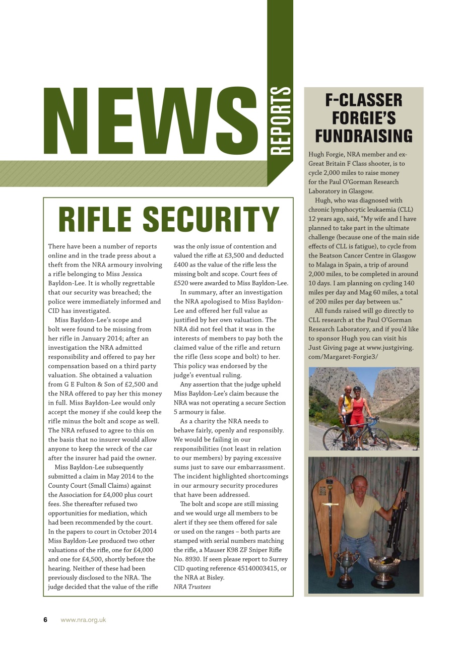 National Rifle Association Journal Preview Pages