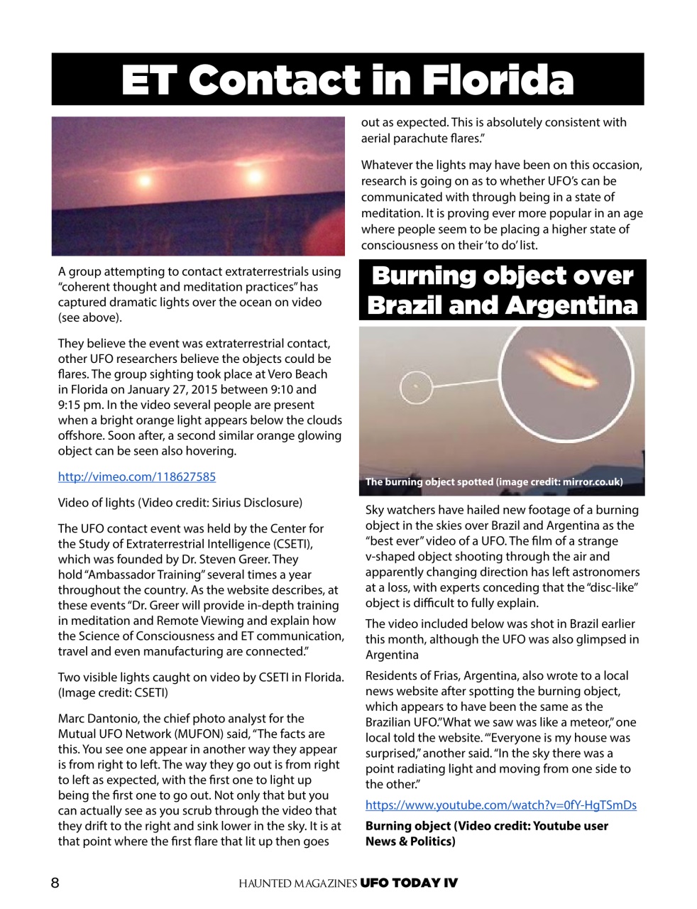 Haunted Magazine Preview Pages