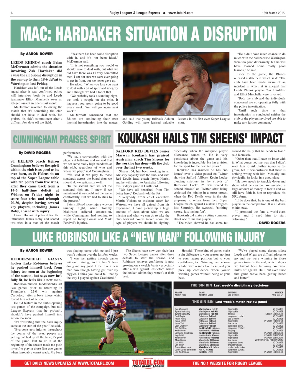 League Express Preview Pages