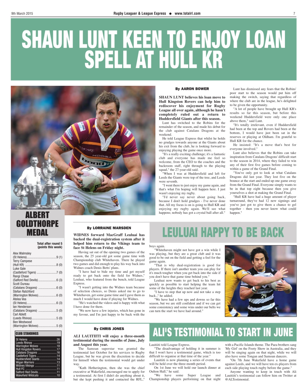 League Express Preview Pages