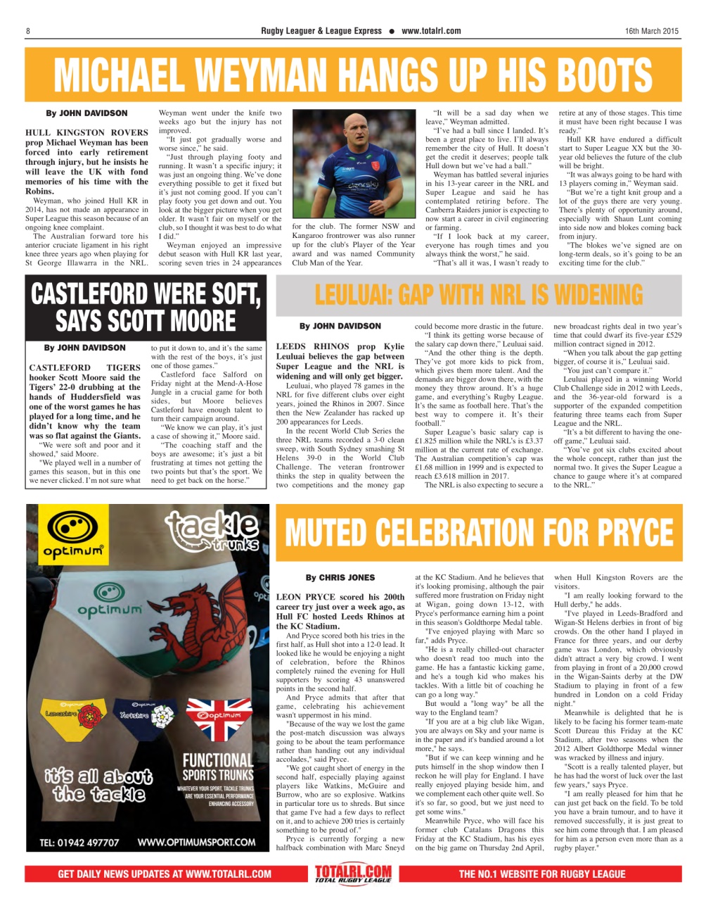 League Express Preview Pages