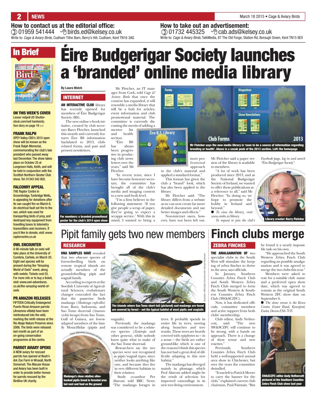 Cage & Aviary Birds Preview Pages