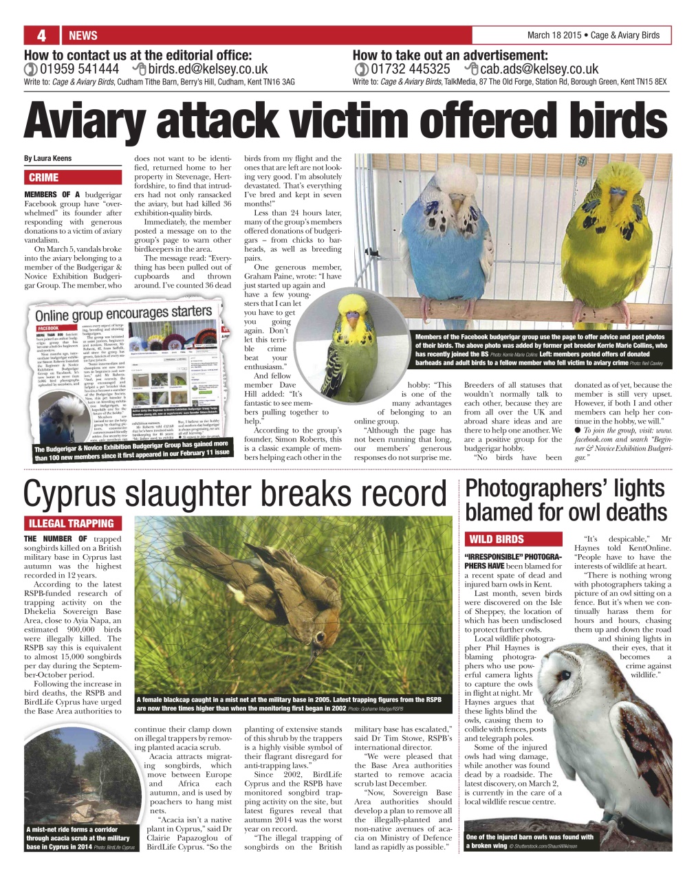 Cage & Aviary Birds Preview Pages