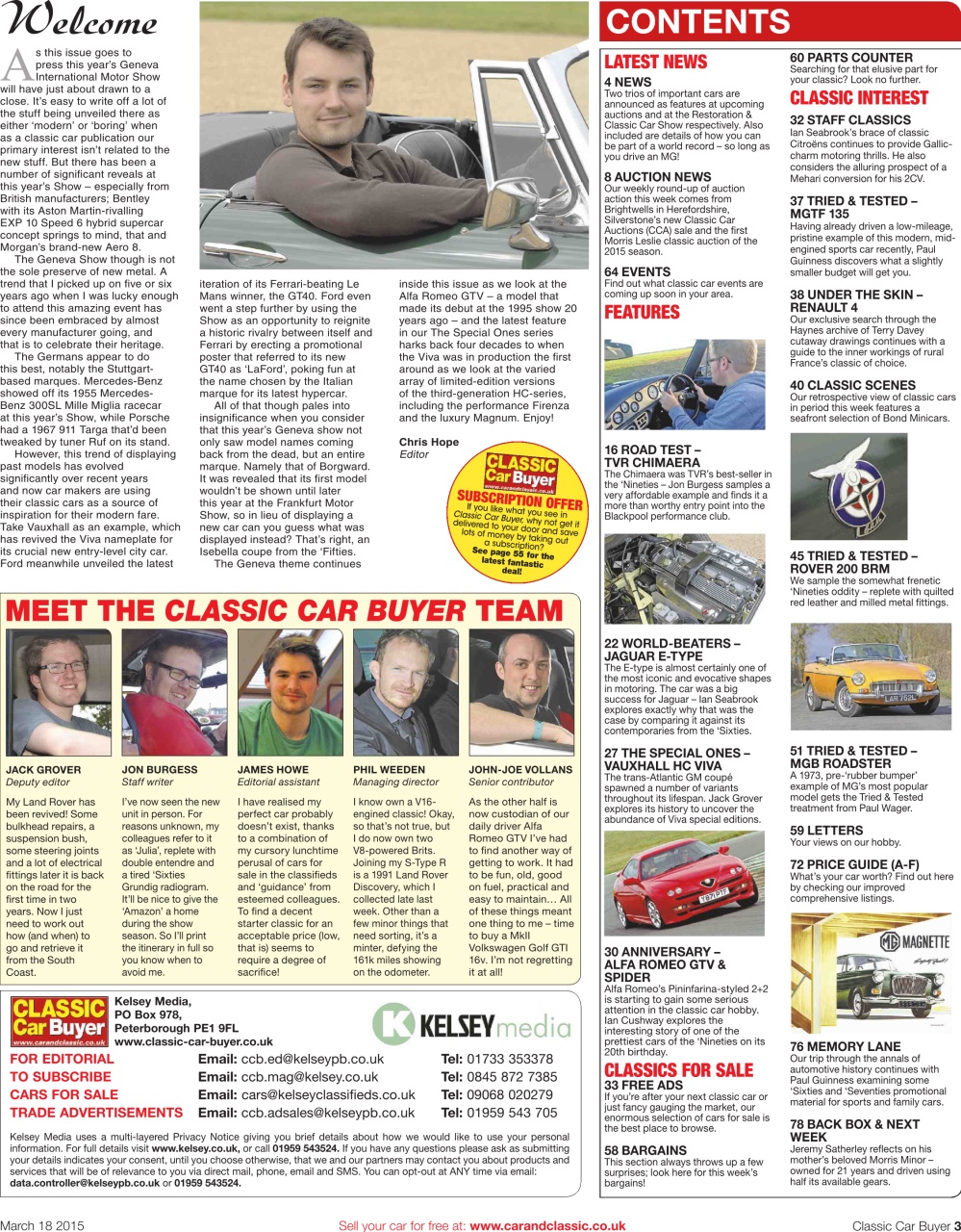 Classic Car Buyer Preview Pages
