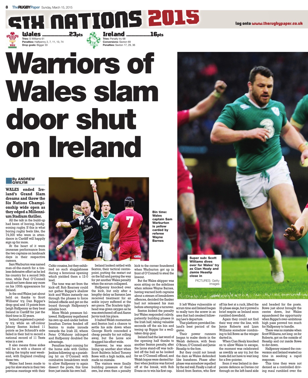 The Rugby Paper Preview Pages