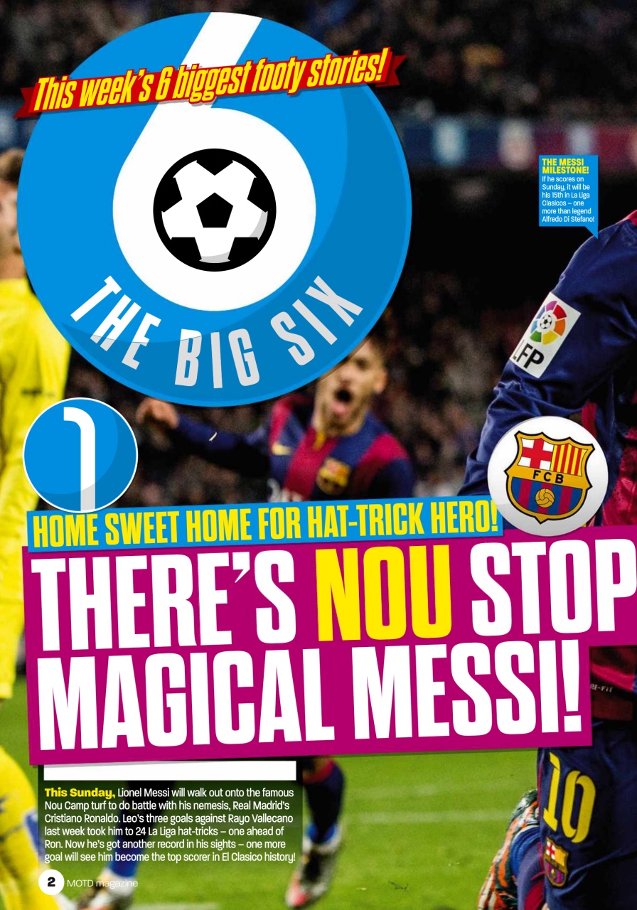 Match of the Day Preview Pages