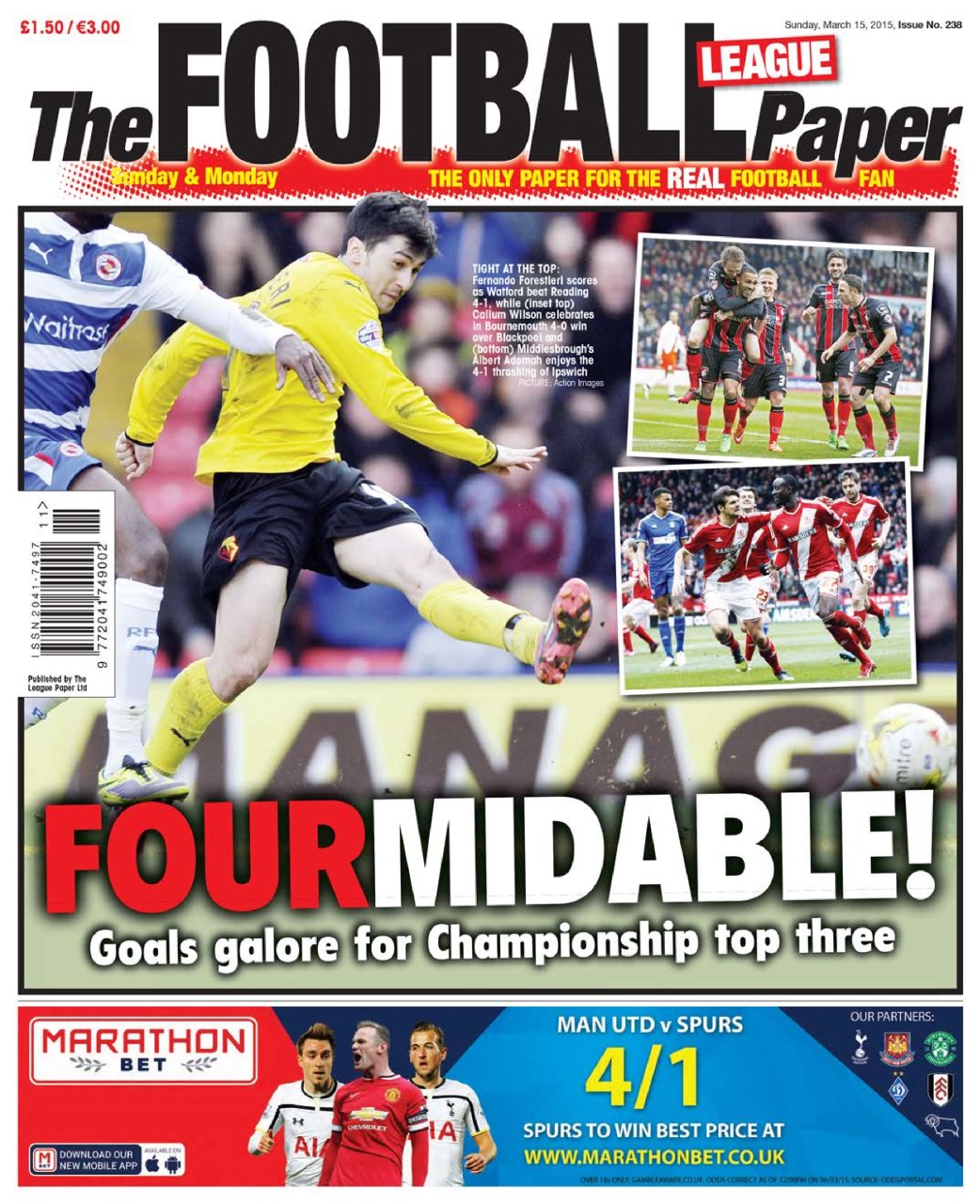 The Football League Paper Preview Pages