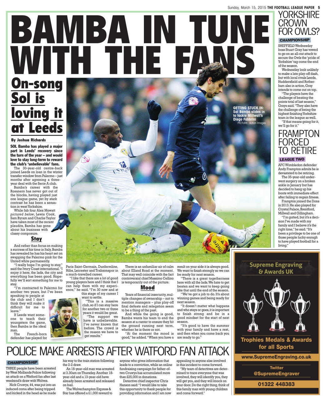 The Football League Paper Preview Pages