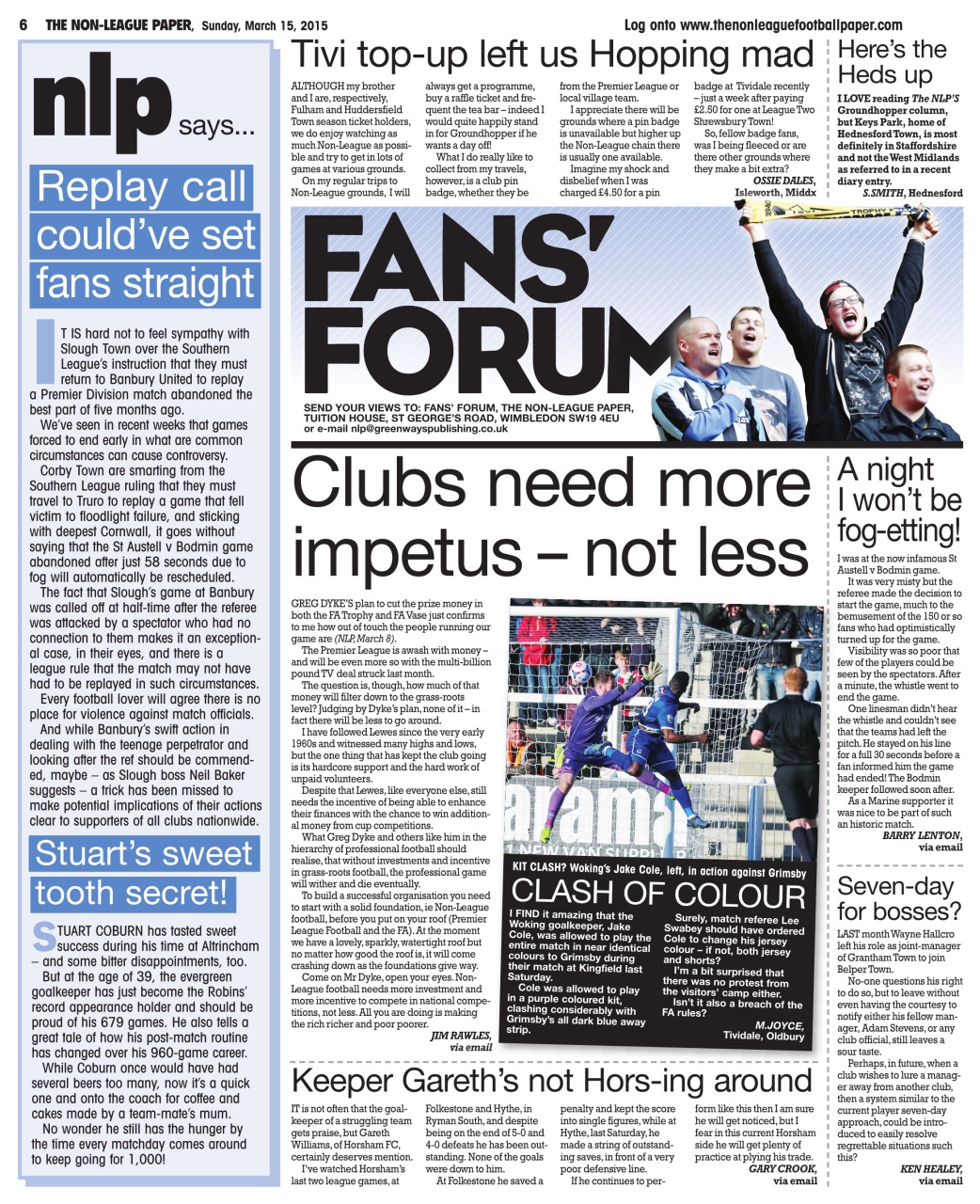 The Non-League Football Paper Preview Pages