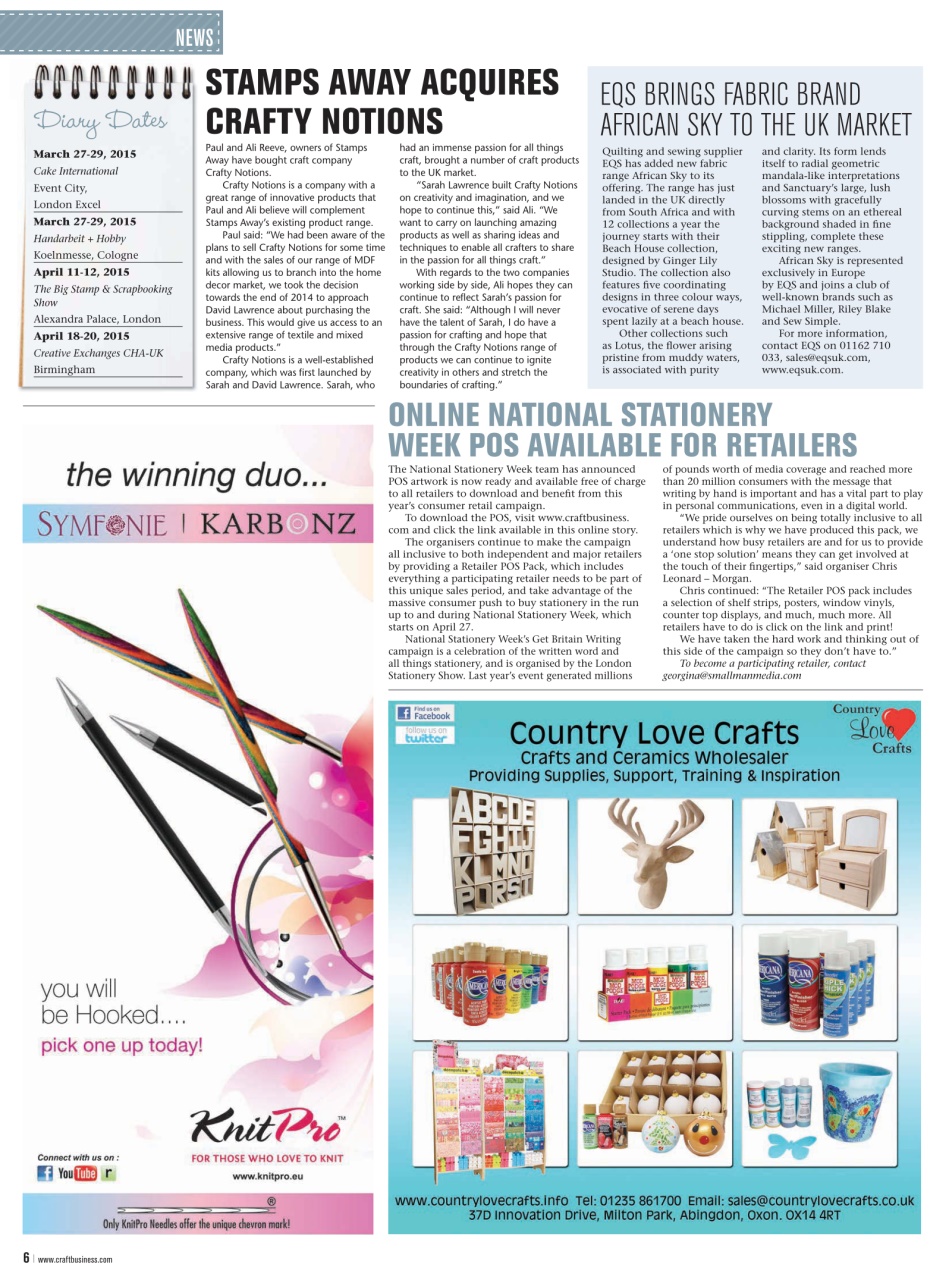 Craft Business Preview Pages